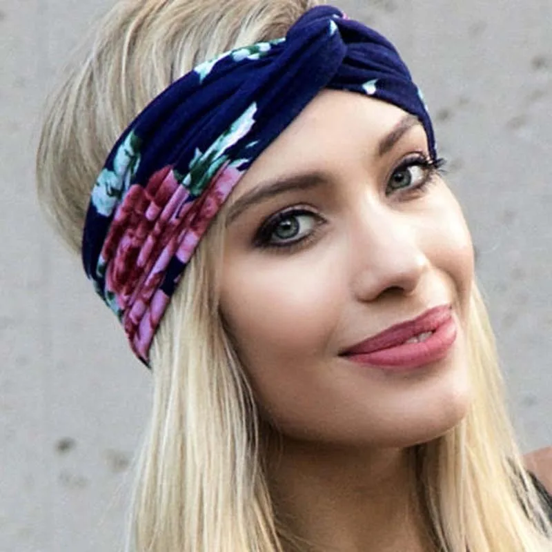 Boho Style Headband Crochet Cottagecare Hairband Women's Green Headband Hippie Summer Cotton Hairband