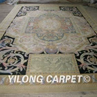 YILONG living room carpet rug customized chinese hand carved savonnerie wool carpet
