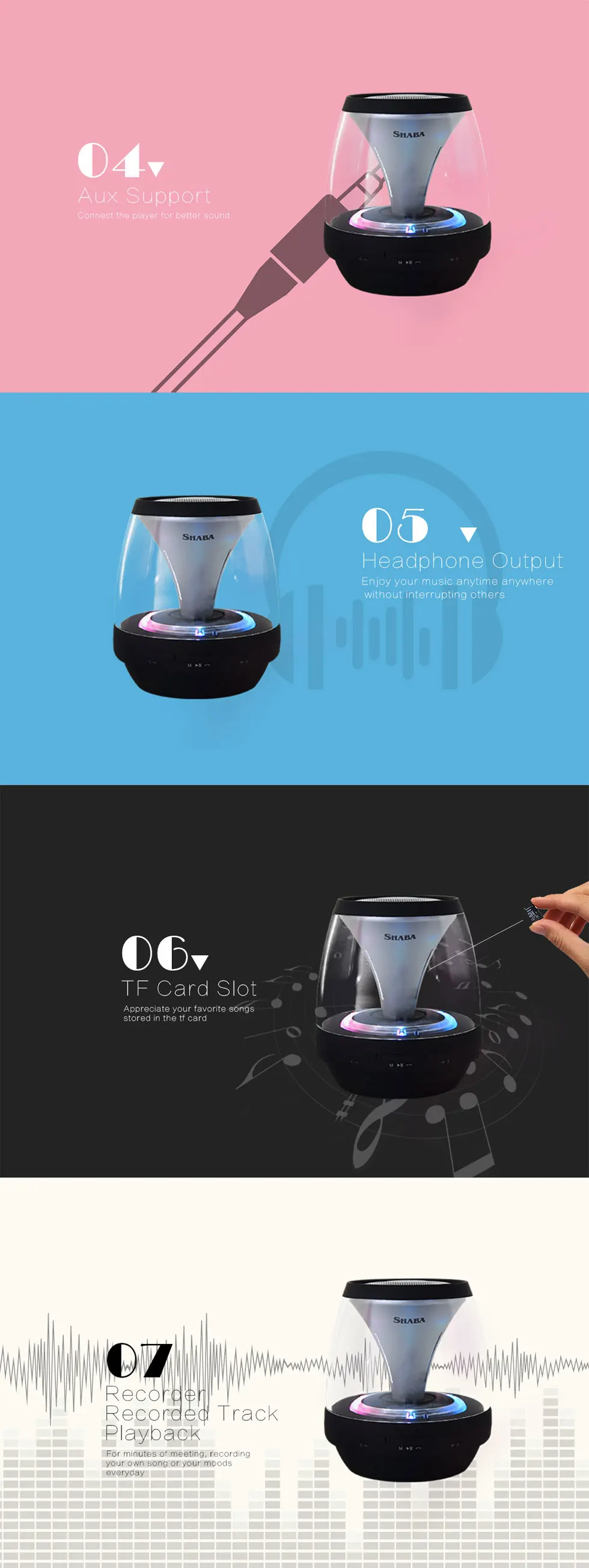 Free shipping Waterproof Wireless Blue tooth smallest USB Speakers - ANKUX.COM