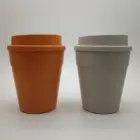 Eco Friendly Gifts 12oz Portable Leak Proof Eco Natural Wheat Straw Coffee Cup for Outdoor Travel and Car