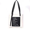 New style fashion durable leather canvas fabric splice cotton canvas shoulder bag with adjustable leather strap