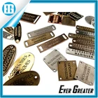 Custom metal logo bag tags, customized metal logo
