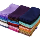 Fashion muslim women scarf sparkle glitter plain silk satin hijab