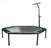 Foldable Rebounder Trampoline with Adjustable Handle Indoor Exercise Fitness Mini Trampoline for Adults or Kids