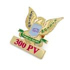 Hot sale custom enamel eagle military lapel pin for souvenir