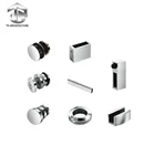Wholeset Single Sliding Glass Door Stainless Steel Shower Room Accessories