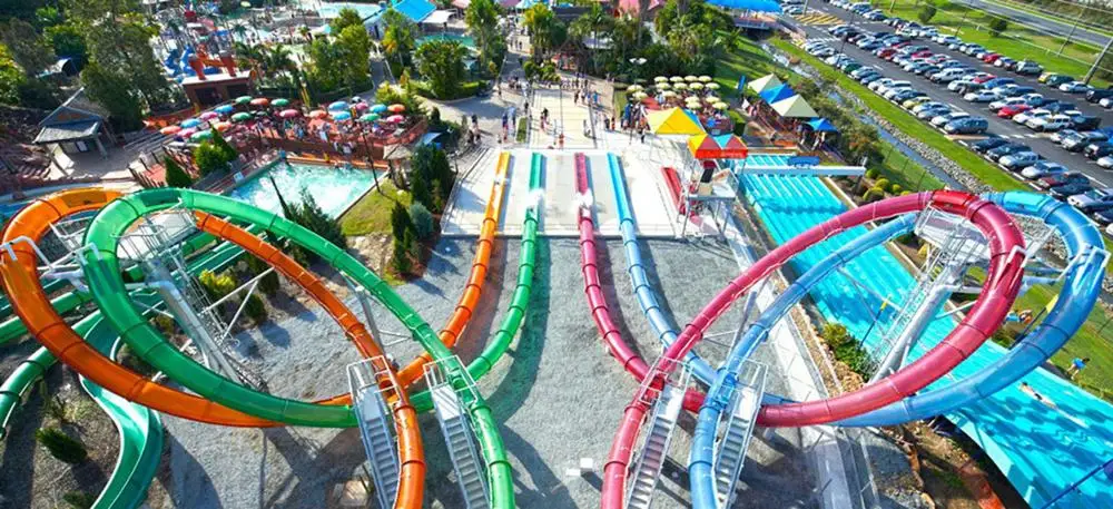 Qingfeng 2017 carton fair big circle amusement theme park water park paly equipment water park tube
