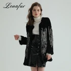 Latest Design Superior Rex Rabbit Knitted Fur Coat Modern Woman Coats And Jackets