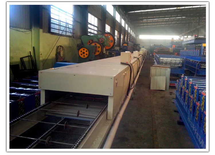 Color stone coated metal tile production line