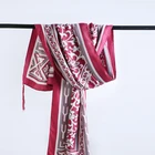2019 customized large red print tassel beach shawl women scarf