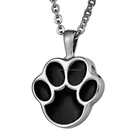 Tribal Paw Keepsake Necklace Pet Cremation Urn Pendant Charm Holds Ashes Dog Cat