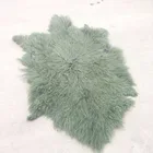 Long Curly Fur Mongolian Sheep Skin / Tibetan Lamb Skin Pelt