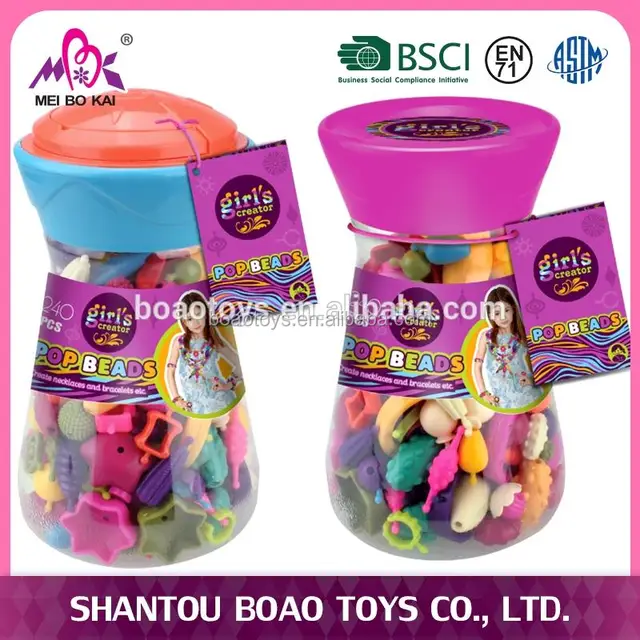 girls birthday and christmas gift diy art & craft pop arty beads