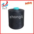 DTY 75D-600D dope dyed colors 100% polyester yarn, polyester texture yarn HIM NIM
