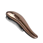Professional gold ionic hair comb shower massage brush
