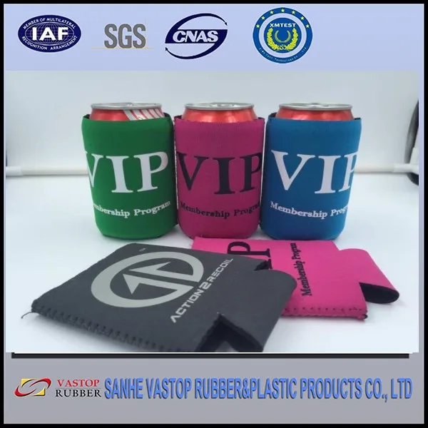 promotional gift can cooler neoprene wedding can beer cooler &