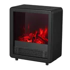 desktop mini cute flame electrical fireplace heater freestanding two heating control For home