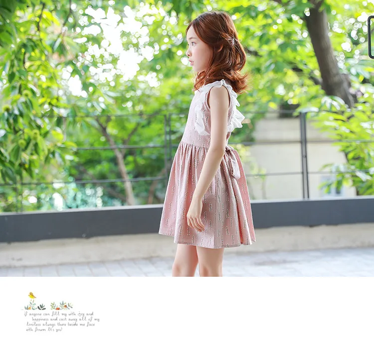 pink summer 2018 new party dresses for girls print sleeveless big girls princess dress clothes kids sundress teenagers clothing 5 6 7 8 9 10 11 12 13 14 15 years teenage girls cotton dresses for girls (12)