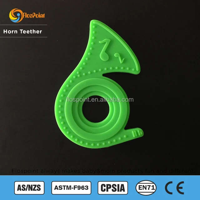 high quality baby silicone teether, baby charm pendant teething