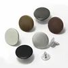 wholesale 15mm screw cap round shape plain design silver metal shank jeans button