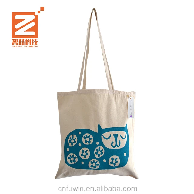 promotional eco friendly handled organic cotton tote bag custom