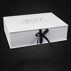 custom logo white magnetic closure cardboard clothes/apparel/garments packing box
