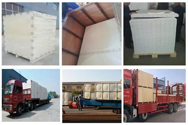 packing of grp water tank