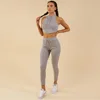 Whole yoga outfit set with apparel and capris