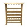 BRT-1023,Eco-friendly Wooden Wine Table Stand Display Shelf Bar Serving Tray Folding Table