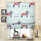 Custom polyester fabric Roman shades roman blinds curtain new design Kids room