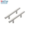 Kitchen cabinets stainless steel glass door drawer cabinet round pull handles 10*200*128mm vt-01.001