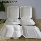 Disposable bagasse bulp fiber microwave food container