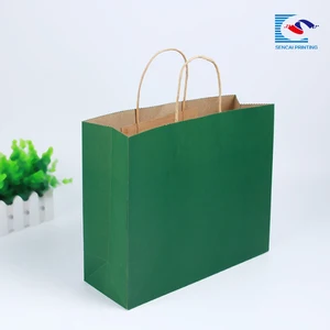 lower price custom design brown kraft gift paper packaging bags