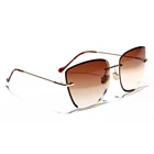 gradient square rimless sunglasses women clear glass 2019 retro frameless sun glasses for women brown blue uv400