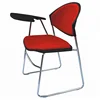 Training Room Padded Chair Solid College Student Chair with Note Take Tablet Fabric Seat