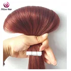 Wholesale straight #33 Indian cuticle aligned hair mini tape extensions 20pcs/pack 8A grade double PU tape hair extensions