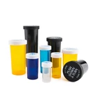 30 40 dram Push Down Turn Pill Child Resistant Proof Safety Reversible Cap Plastic Vials Bottle Containers