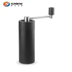 New Design aluminum manual stainless steel conical burr coffee bean grinder