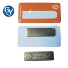 High quality custom magnetic reusable plastic badges for promotion