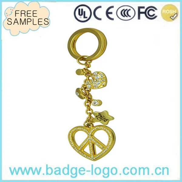 2018 custom key chain with split ring