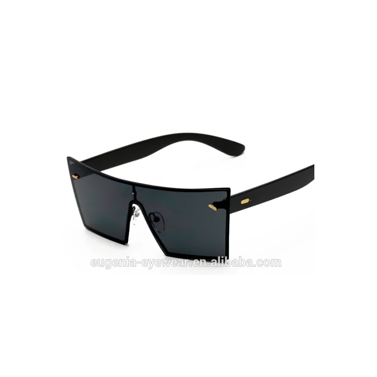 EUGENIA Shield lens sunglasses one piece oversized huge frame unisex fashion stylish sunglasses