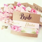Factory Fold Over 10cm Bulk Bachelorette party favors bride hair tie for bridesmaid gift