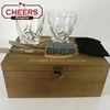 Whiskey Glass Set of 2 - Whiskey Stones Gift Set - Twist Scotch Rocks Tongs, Coasters, Chilling Stones & Bar Glasses