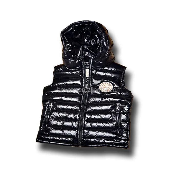 boys' sleeveless hooded down jacket for the winter