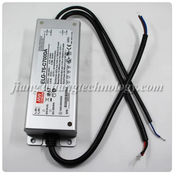 Mean Well 75W IP67 ELG-75-C700DA DALI Dimmable LED Driver 700mA
