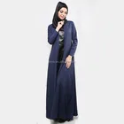 Traditional Muslim Jubah Modern Cut And Sew PVC Design Fashion Abaya Dubai