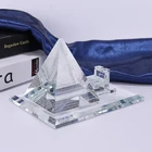 2019 new design glass pyramid for souvenir gifts