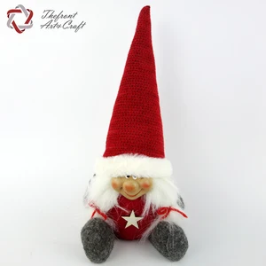 china supplier christmas ornaments gift sewing hat felt knitted