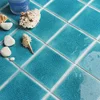 4" discontinued heavy crackle porcelain mosaic glazed ceramic outdoor non-slip swimming pool tiles