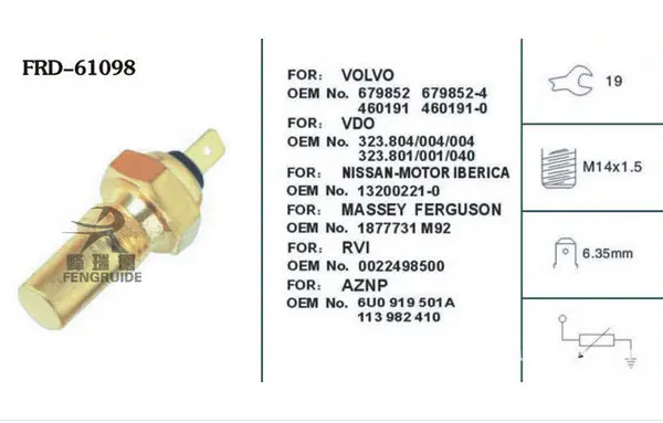Automobiles & Motorcycles ingersoll rand temperature sensor 39560628